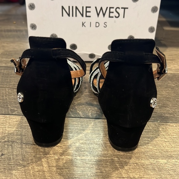 Authentic Nine West little girls bling heels sz 1.5 - Picture 5 of 11